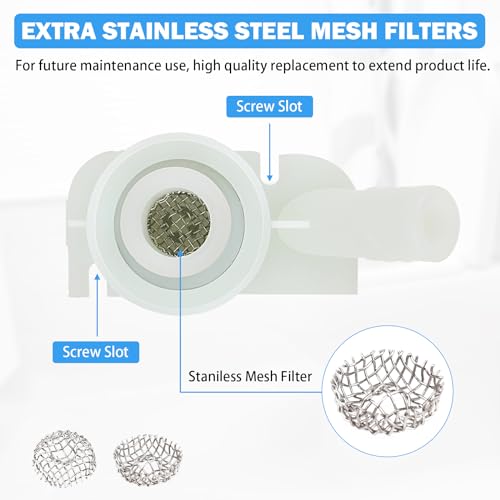 image for TOVEN-RV 385311641 RV Toilet Water Valve Kit Replacement for Dometic a