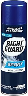 Right Guard Aerossol esportivo antitranspirante/desodorante-sem cheiro, 170 g, pacote com 2