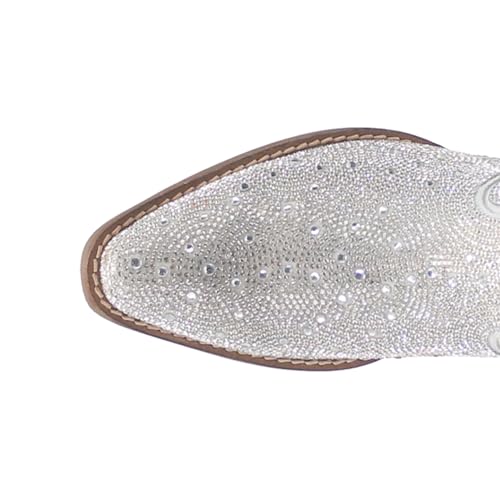 Dingo Black Neon Moon Women's 8 inch Almond Toe Western Boots DI567-BLACK4