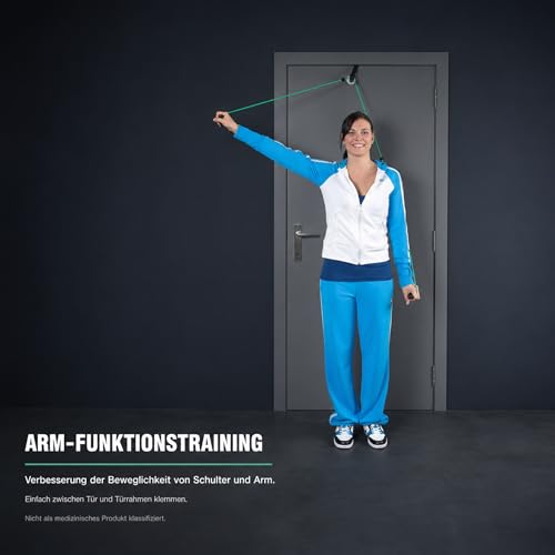 Foto von Gymnastika Schultertrainer Pulley – Übungssystem für Schulter-Mobilität – inkl. Handgriffe und Türanker