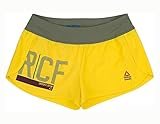  Reebok RCF KNW Short Graphic - Pantalón Corto para Mujer, Color Amarillo, Talla XL