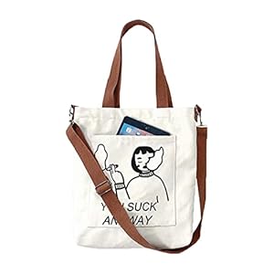 Glowic Figure Graphic Tote Bag(WBAG-13), WHITE