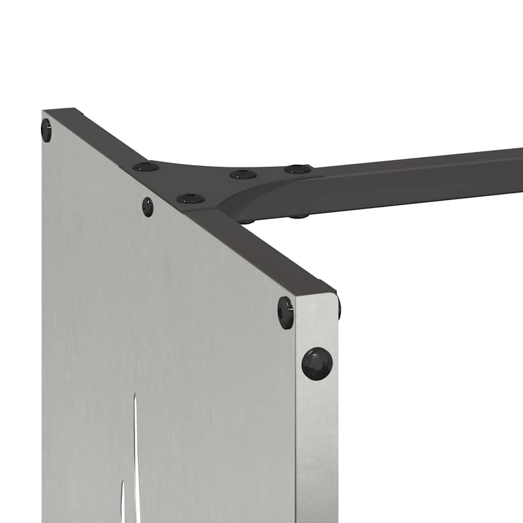 Brennholzregal aus Edelstahl 40x30x80 cm für Kamin und Ofen, robustes Holzregal mit großem Fassungsvermögen für Wohnzimmer, Terrasse, Garten und Innenbereich