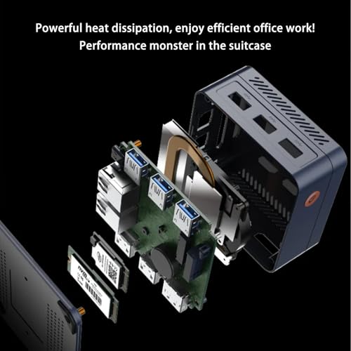 Image of MOREFINE N150 Mini PC, 13TH Twin Lake N150 (Upgraded N100), 12GB 4800MHz LPDDR5 512GB NVMe M.2 SSD, Mini Computer Support 4K Triple Disply, Micro PC with USB3.2 /RJ45 /WiFi /BT /Home /Office