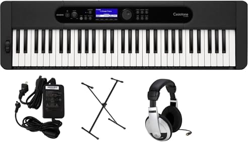 Casio CT-S400 Premium Keyboard Pack with Stand, AC Adapter and Headphones