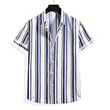 ✔-Tema: camisa de flores para hombre, camisa hawaiana de flores, moda, premium, ajustada, casual, cuello vuelto, cierre de botones, ajuste delgado, camisas de vestir de manga corta.