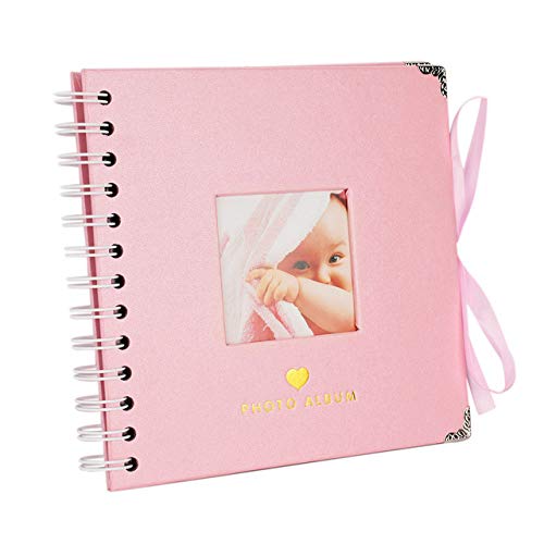 Livre de mémoire rose pour album photo bébé et scrapbooking personnalisé
