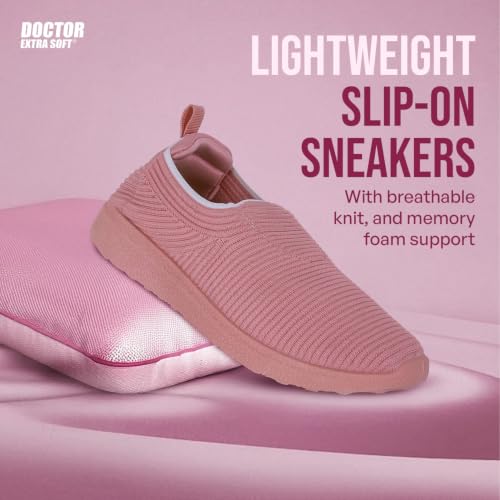 Image of DOCTOR EXTRA SOFT Lightweight Memory Foam Women's Shoes | Walking,Gym,Training,Running,Casual,Sports,Athletics| Stylish,Flexible,Comfortable| Slip-On,Loafers,Lace-Up,Sneaker for Ladies & Girls D-1004