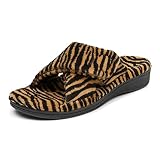 Vionic Relax - Orthaheel Orthotic Slippers Natural Tiger - 8 Medium
