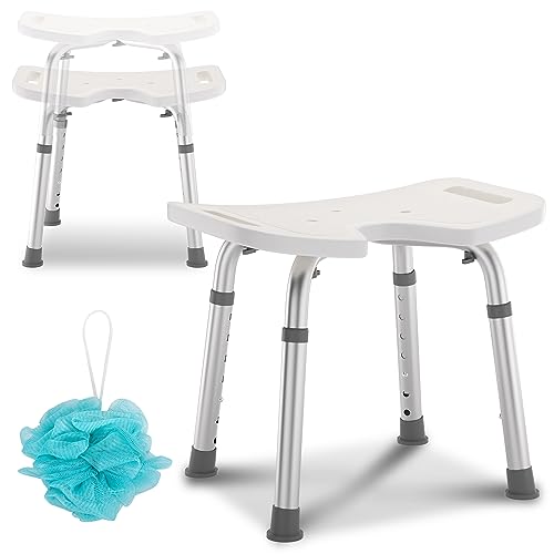 Randaco Shower Stool U-Seat 41-56 cm Height Adjustable Shower Seat Non-Slip Shower Stool Shower Chair for Seniors Randaco Shower Stool U-Seat 41-56 cm Height Adjustable Shower Seat Non-Slip Shower Stool Shower Chair for Seniors
