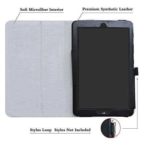 T-Mobile For Lg G Pad X2 8.0 Plus/Sprint G Pad F2 8.0 Case,Mama Mouth Pu Leather Folio 2-Folding Stand Cover For 8.0" Lg G Pad X2 8.0 Plus Model #V530 / Sprint G Pad F2 8.0#Lk460 Tablet,Black #TOP3