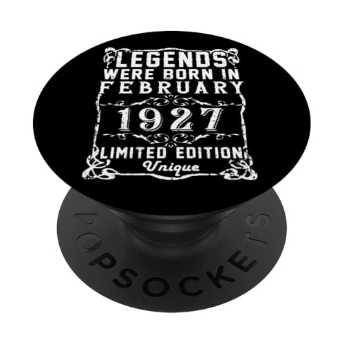 Cumpleaños Febrero 1927 Edición Limitada Regalo February PopSockets PopGrip Intercambiable