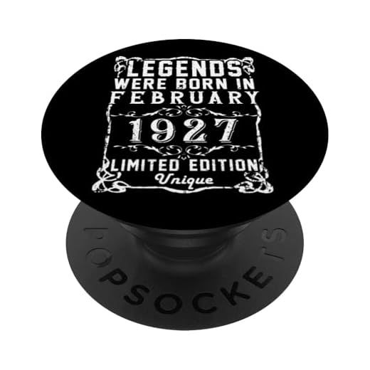 Cumpleaños Febrero 1927 Edición Limitada Regalo February PopSockets PopGrip Intercambiable