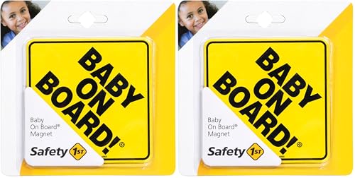 Image of Safety 1st Baby On Board Sign Magnet (Pack of 2)