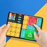 スーパースライド 立体パズル ポータブルスライドパズルゲーム 旅行ゲーム 知育 脳トレ スキル開発 デジタルハンドヘルドパズルゲーム 磁気スライドパズル モンテッソーリ早期教育玩具すべての年齢向けの旅行用おもちゃ 18*13*2.5cm