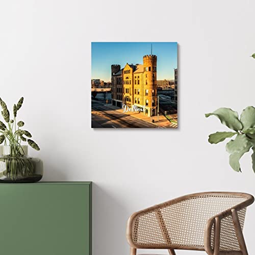 Toile murale Detroit Yelolyio mur vide solution cadre fixe - 7