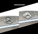 Boobo MBBR01 Ice Out Rear Trunk Badge Bling Insert Emblem with Genuine Austrian Crystal for Mercedes Benz E 2016-2018(Chrome Silver)