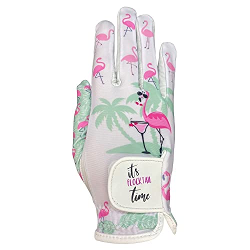 Giggle Golf Women's Golf Glove (Small, Worn On Left Hand, Flamingos) #TOP18