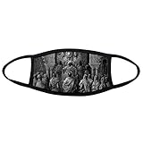 Größe: 19 * 10,5 cm Religion Christentum die alte Testament Bibel Geschichte Story grau Israel Kreuzzügen Sketch Illustration Muster Face Anti-Staub Maske Anti Kalten Maske