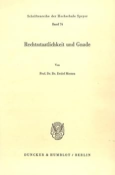 Paperback Rechtsstaatlichkeit Und Gnade [German] Book