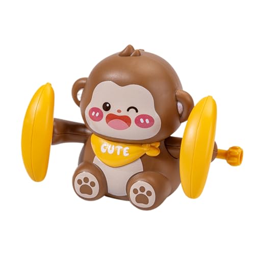 Generisch AFFE Aufziehspielzeug | Interaktives batteriefreies mechanisches Aufzieh-Tier mit Uhrwerk - Aufziehbare Spielzeugtiere | Geschenk für Mädchen Geburtstag Feste