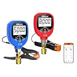 Elitech Digital AC Gauge Set HVAC Gauges APP Monitoring with Temperature Clamps 1/8'' NPT, PT-500&PT-800
