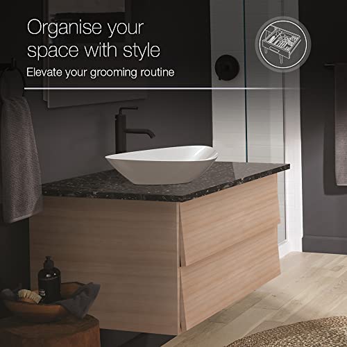 Image of Kohler Luxe Wall Mount Bathroom Vanity 750mm | Natural Oak Wood Finish Storage Cabinet | High Density Moisture Resistant HDHMR Material | Termite Proof & Durable Design | 30459IN-MWF | 5 Year Warranty