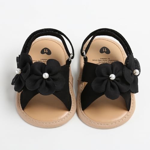 Image of Infant Baby Girls Boys Summer Sandals Premium Unisex Non Slip Rubber Soft Sole Breathable Toddler First Walker Outdoor Beach Shoes