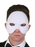 I LOVE FANCY DRESS LTD Le masque du célèbre fantôme ne couvrant que la moitié haute du visage pour adulte. Idéal pour les fêtes d'Halloween. (X6)