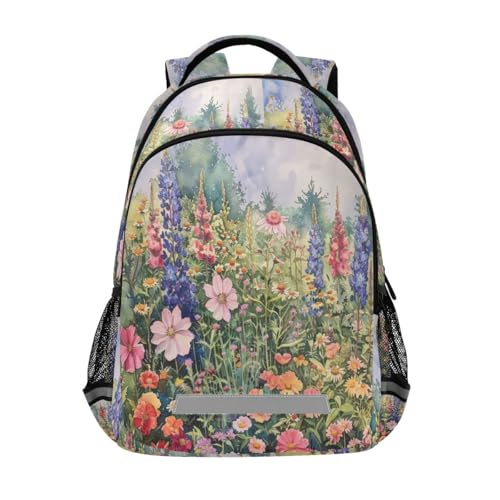Sac à dos d'été Bloom pour enfants, cartable floral de taille unique pour fille et garçon