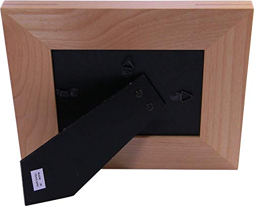 Custom Dog - Engraved Natural Alder Wood Hanging/Tabletop Personalized Picture Memory Family Memorial Photo Frame (8X10-Inch Horizontal) #TOP1