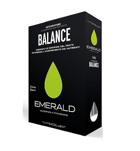 Emerald BALANCE Turf Excellent, Concime Fertilizzante Integratore Granulare per il Prato,favorisce l'assorbimento dei Nutrienti, 1,5kg (80mq) (1)