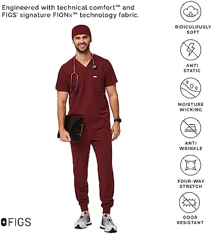 FIGS Modern Classic Unisex Scrub Cap Supersoft Lining, Lightweight, Breathable, No-Slip
