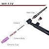 ARCCAPTAIN TIG Welding Gun, WP-17V Argon TIG Torch with 13FT Red Air Hose and 10-25mm Connector, Lift Tig Torch 150amp with 13FT Cable for ARCCAPTAIN ARC160, MIG130, MIG160, ARC165 Pro and MIG145 Pro