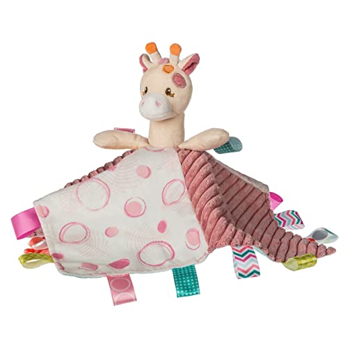 Taggies Stuffed Animal Lovey Security Blanket With Sensory Tags, 13 X 13-Inches, Tilly Giraffe #TOP29