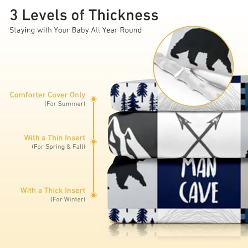 Tnyker HY25219 Custom Toddler Duvet Cover, Personalized Dotted Backing Duvet Cover thumb #4