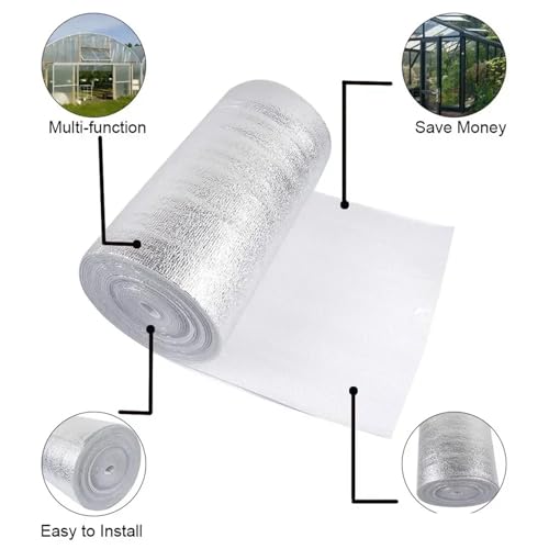 Aislante térmico Mylar en rollo de 50cmx10m con película reflectante para ventanas y paredes 4