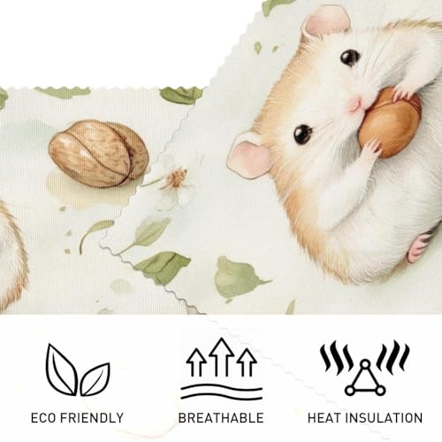 Set de table antidérapant hamster pour protéger la table des enfants