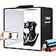 PULUZ Lichtboxen für die Fotografie 30cm, 12 „x12“ Professionelle Fotolichtbox, Dimmbares Fotostudio Kit mit CRI ≥ 97 Weißlicht 120 LEDs Lichter + 8 Fotohintergründe für Produktfotografie
