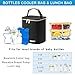 BABEYER Breastmilk Cooler Bag with Ice Pack Fits 4 Baby Bottles Up to 9 Ounce, Baby Bottle Cooler Bag Suitable for Nursing Mom Daycare, Black