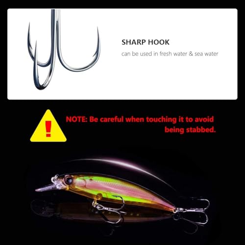 Aozzy Decoy Set de 10 leurres Appât de pêche aux leurres pour Les Poissons prédateurs pour Le brochet – vue 6