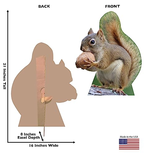 Image of Cardboard People Squirrel Life Size Cardboard Cutout Standup - Made in USA