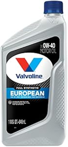 Valvoline European Vehicle SAE 0W-40 Full Synthetic Motor Oil 1 QT