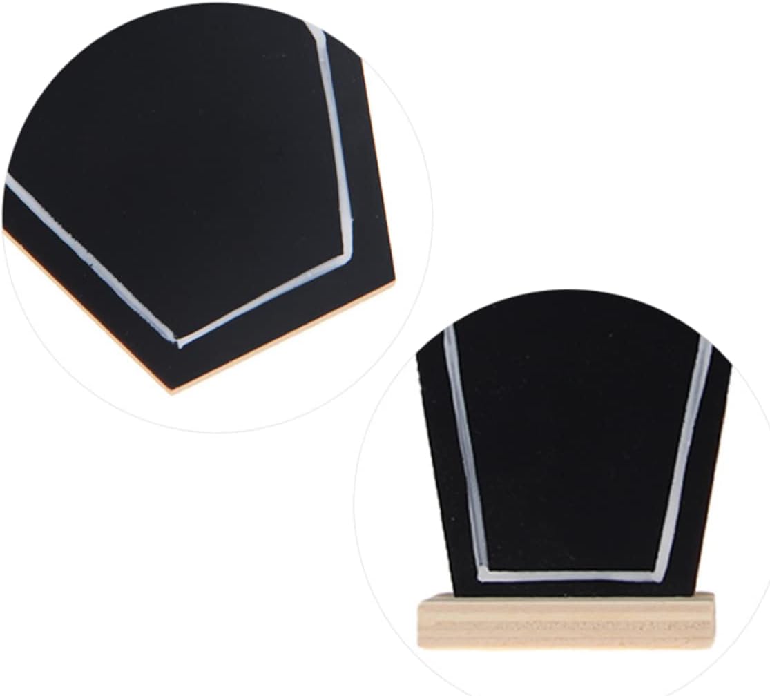 Blackboard Wood Decorative Message Board Mini Tombstone Shape with Stand