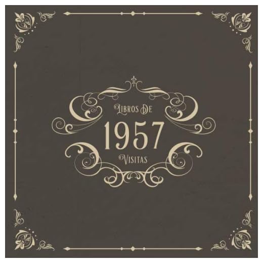 1957 Libros de Visitas: Libros de visitas para fiestas de cumpleaños de estilo vintage para que la familia y los amigos inserten saludos y mensajes | 100 páginas