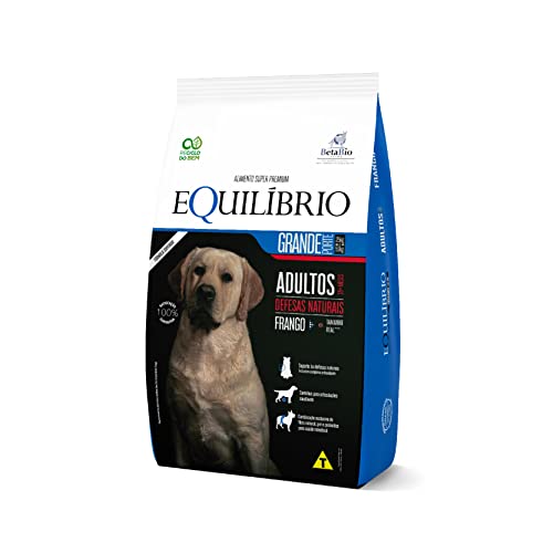 Equilíbrio Super Premium Cães Ração Cães Equilibrio Raças Grandes Adulto Frango 15Kg