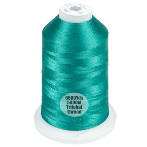 Simthread 5500Yds/5000M 40WT Polyester Embroidery Thread Teal Green 534