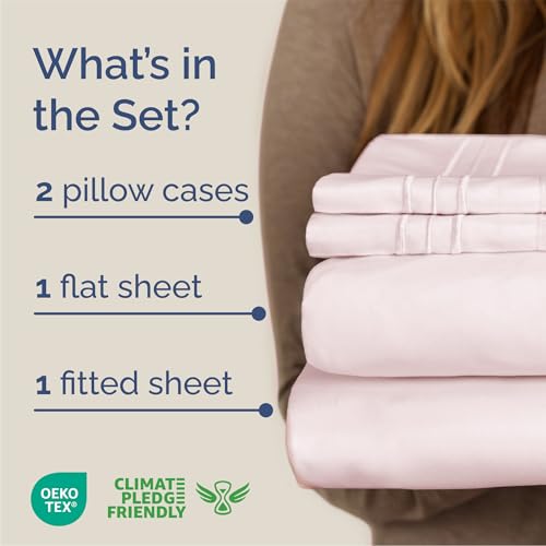 image for CGK Unlimited Queen Size 4 Piece Sheet Set - Comfy Breathable & Coolin