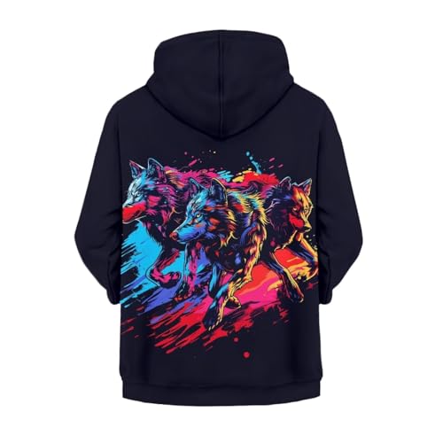 Image of Zipper Hoodie for Kids Full Zip Up Sweatshirt Active Coat Hooded Pullover with Pockets Size 6-16 Boys Girls