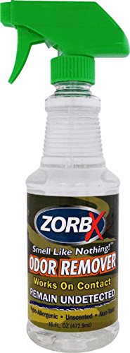 Zorbx - 16oz Remain undetected Hunting and Fishing Odor Remover Spray for Gloves, Hands, Clothes, Gear, Boots, Backpack,and All Accessories
